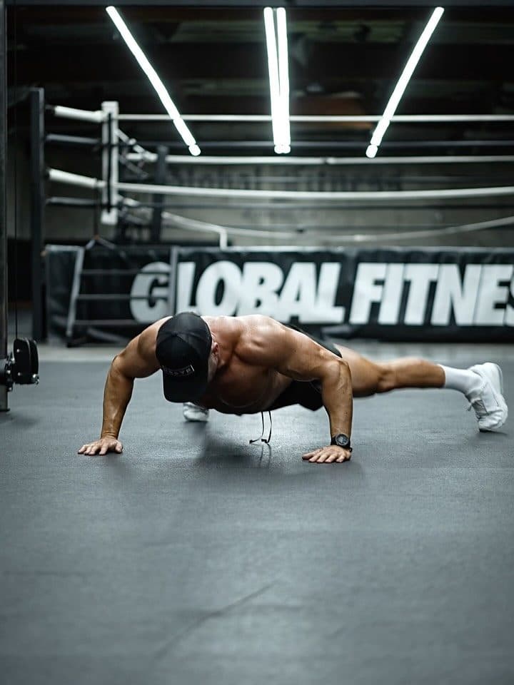 Scott Mathison holding a planche push-up